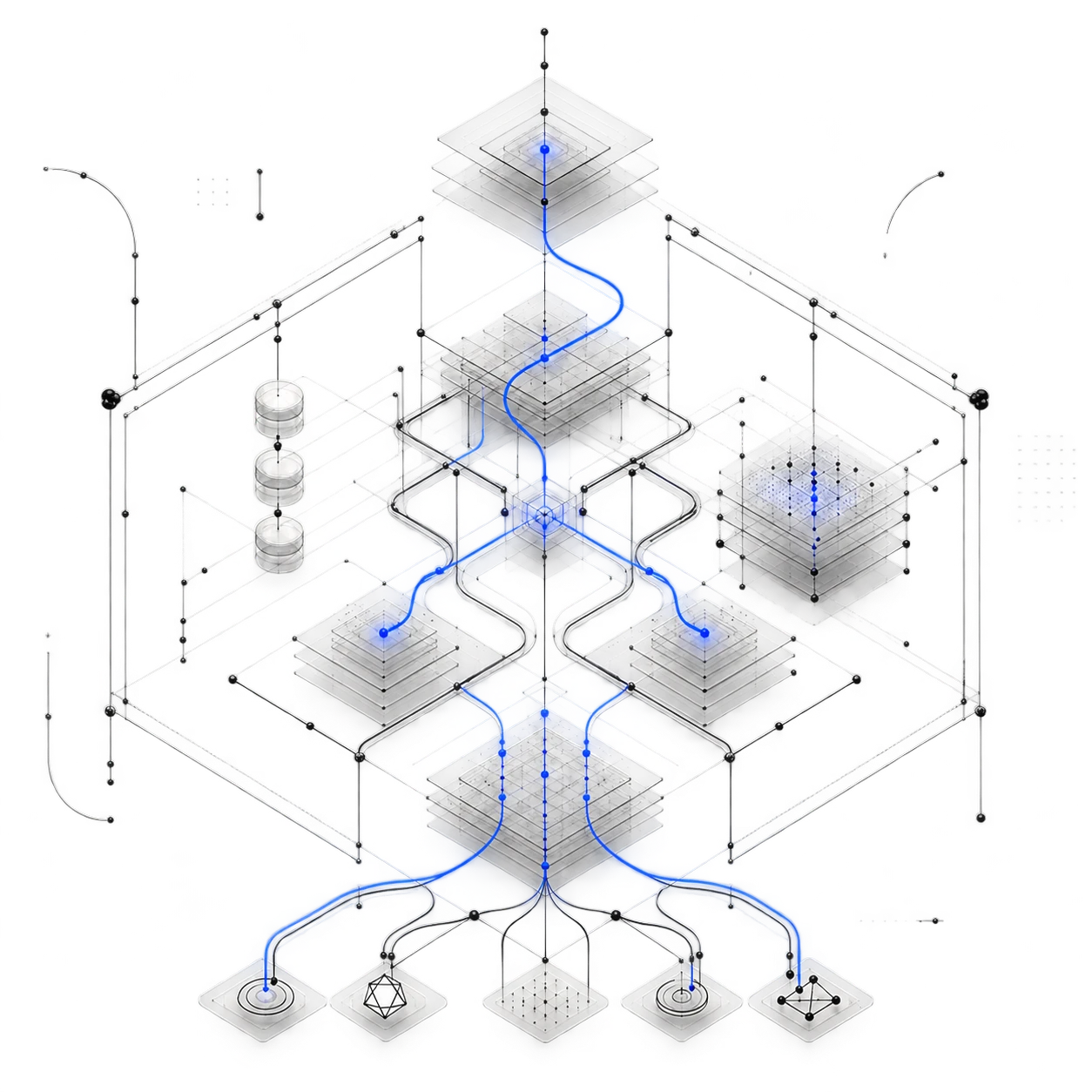 A supervised agent runtime with tool, memory, and control pathways