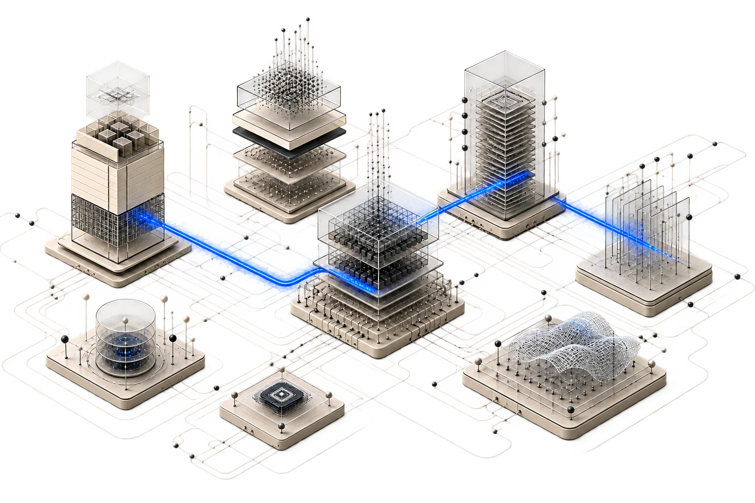 Connected data products and knowledge pathways across enterprise systems