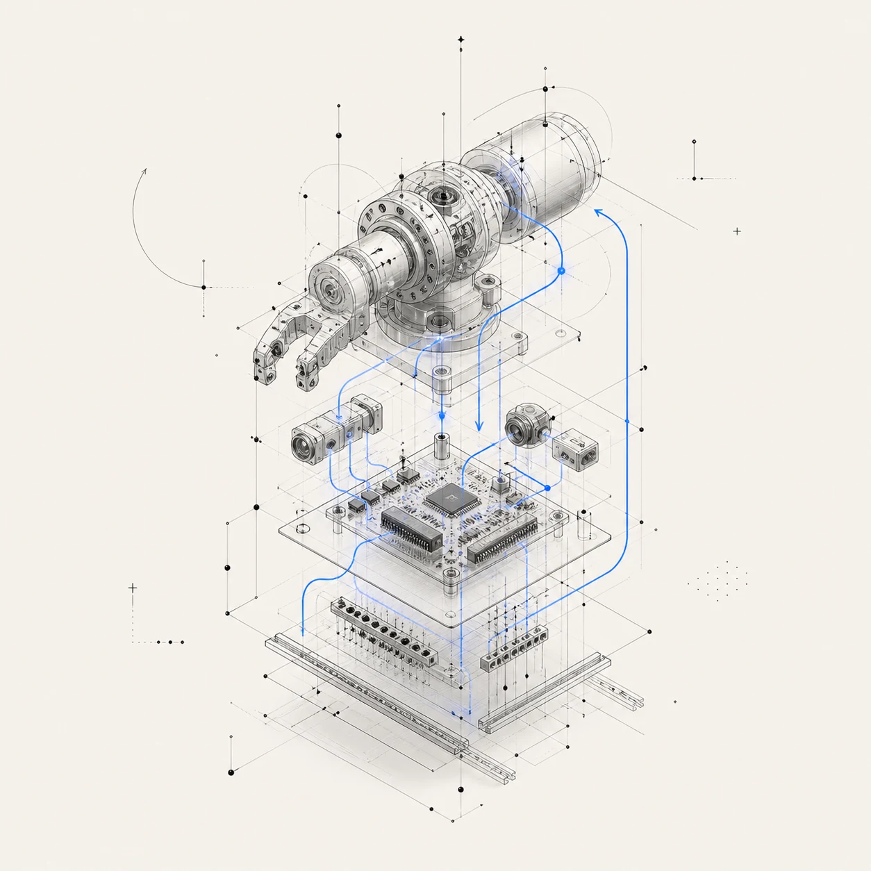 A robotics and embedded system spanning sensing, control, and edge operation